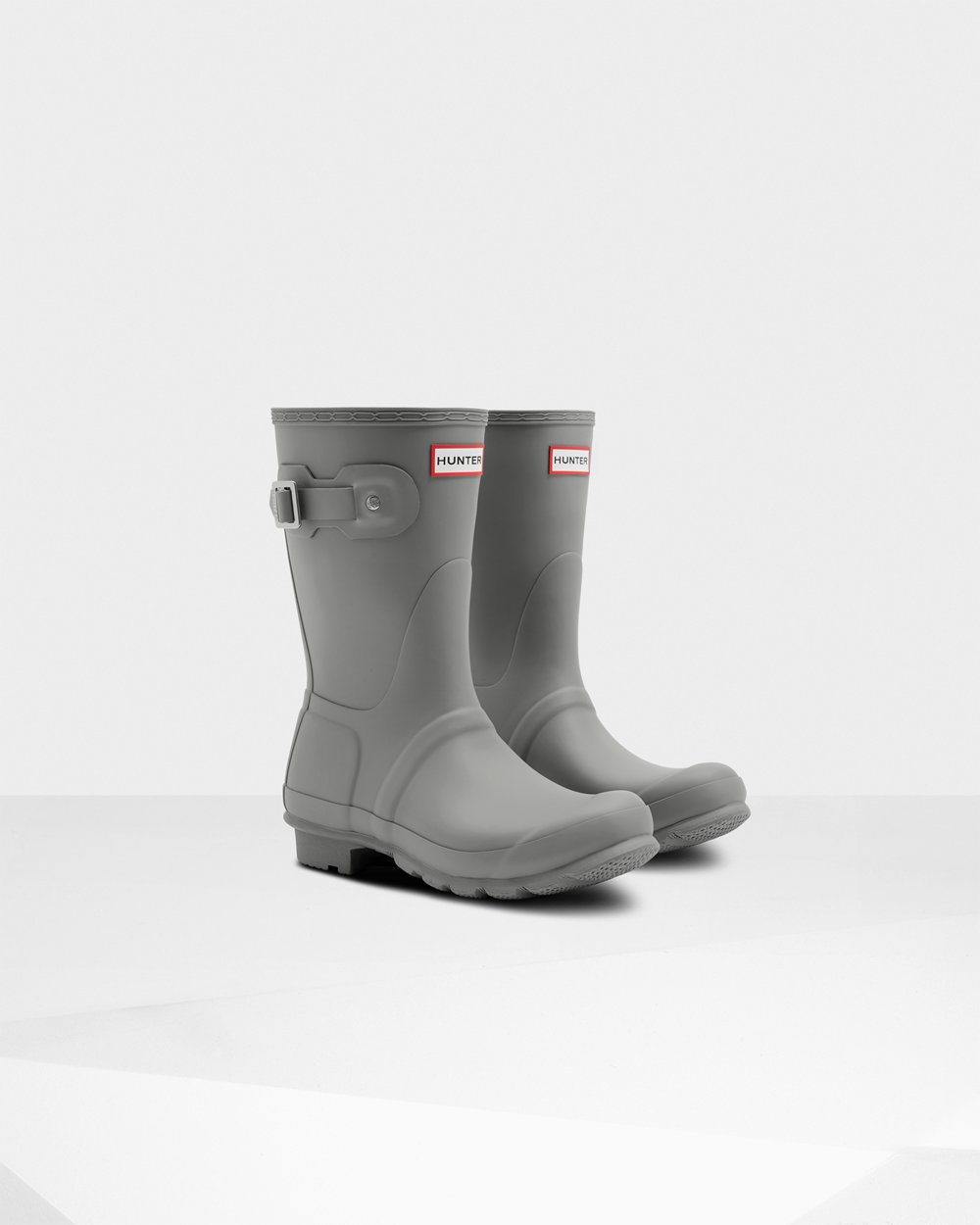 Womens Hunter Original - Short Rain Boots Grey - 3082-OTKJA